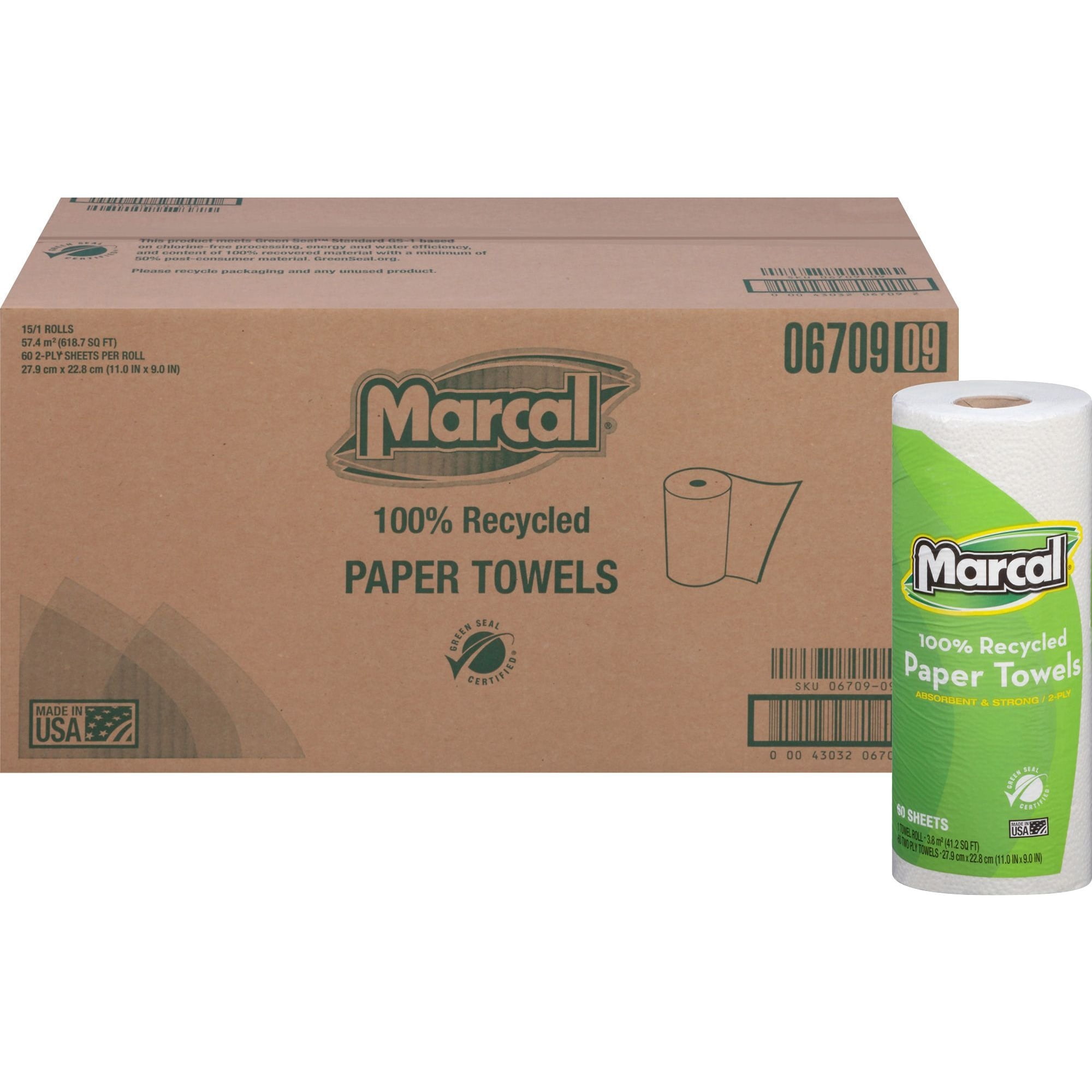 Cascades PRO K250 Select Kitchen Roll Towels - 2-Ply, 8" X 11", 250 Sheets Per Roll, 12 Rolls Per Carton - View #13