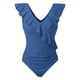 thumbnail image 3 of WILLBEST Traje de Baño Mujer Dos Piezas Trajes de Baño para Mujer Traje de Baño Lindo Traje de Baño con Cuello En V con Volantes, 3 of 4