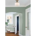 thumbnail image 5 of Innovations Lighting  Nouveau 2 Bell - 1 Light 8" Semi-Flush Mount Matte White/Black Antique Brass, 5 of 5