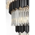 thumbnail image 5 of Elegant Lighting Willow 59 inch Chandelier in Black, 5 of 8