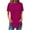 Purple1, variant on KyCheLot Basic Tee for Women Short Sleeve Casual Crew Neck T-Shirts Loose Solid Color Tunic Tops