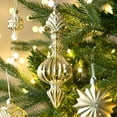 thumbnail image 6 of Christmas Tree Ornaments Set, 80ct White and Gold Shatterproof Christmas Tree Decorations Bulk, Luxury Hanging B   Ornaments for Xmas Trees Holiday Wedding Party Decor，Christmas, 6 of 6