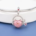thumbnail image 3 of 925 Sterling Silver Cat Enjoying Music Dangle Charm For Bracelets & Bangle Pendant Jewelry, 3 of 5