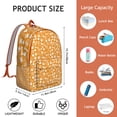 thumbnail image 5 of Yellow Puppy Dog Food Footprints Backpack for School,Cute School Bag,Schoolbag with Adjustable Shoulder Straps & Padded Back,15.7"x11.8"x5.5", 5 of 5