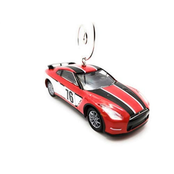 2015 Nissan GTR Race Car Custom Christmas Ornament 1:64 Diecast REd