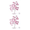 thumbnail image 2 of mmirethe Lighted Colorful Rose Lamp With Remote Control Best Gift Choice Wide Application pink rose white rod 2Set, 2 of 6
