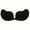 Black, variant on DODOING Womens Push Up Sticky Strapless Backless Silicone Self Adhesive Invisible Bra Cute Mango Shape