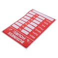thumbnail image 1 of GARVALON Opening Hours Sign Stickers Business Hours Sign Red PVC 1Pack, 1 of 8