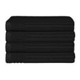thumbnail image 2 of BNM Cotton Ribbed Checkered Bath Towels (Set of 4), Black, 2 of 8