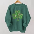 thumbnail image 4 of Tops de Cuello Redondo para las Mujeres Día de San Patricio Impreso Suéter de Manga Larga, Suéteres de Invierno para las Mujeres, 4 of 6