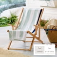 thumbnail image 5 of 100% Cotton Cabana Stripe Oversized 4 Pack Beach & Pool Towel (4 Pack- 35" x 70", Light Blue), 5 of 6