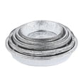 thumbnail image 1 of Zhuge Bandejas de aluminio desechables redondas de 7,87 pulgadas, aptas para horno y congelador, para hornear, cocinar, almacenar, asar y recalentar, paquete de 10, 1 of 4
