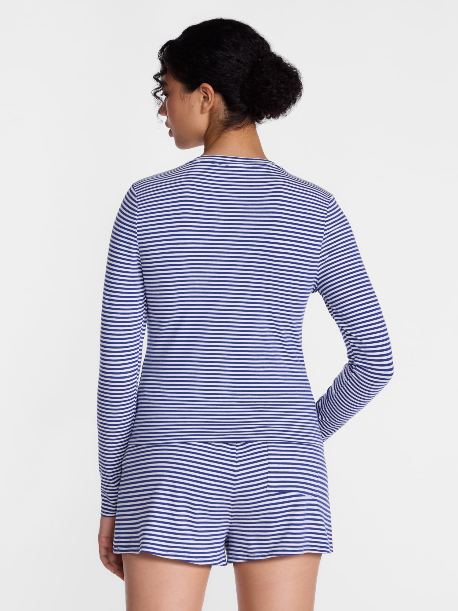 Joyspun Women’s Henley Sleep Top, Sizes S-3X