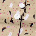 thumbnail image 6 of Elegyee Girls 2 Piece Halloween Pajama Sets Button Down Shirt Shorts, Khaki, Size 11-12, 6 of 8
