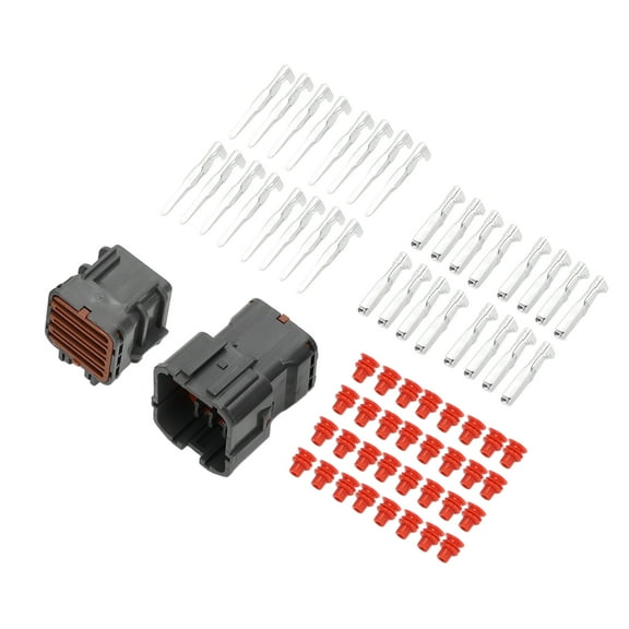 16 Pin Car Wiring Harness Connector Plug Male Female Wire Terminal Connector for Hyundai 1 Set