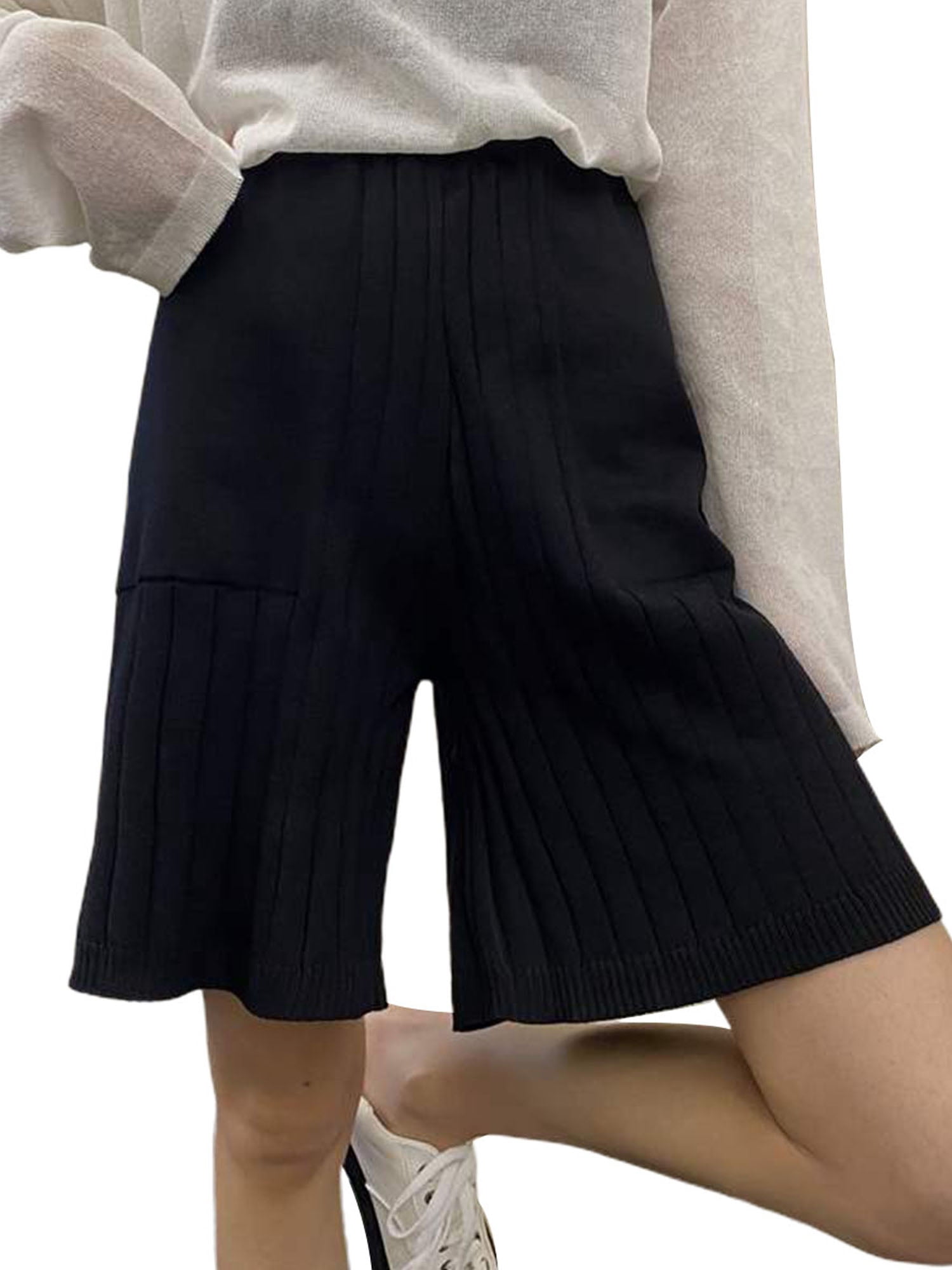 SUNSIOM SUNSIOM Women Wide Leg Loose Shorts