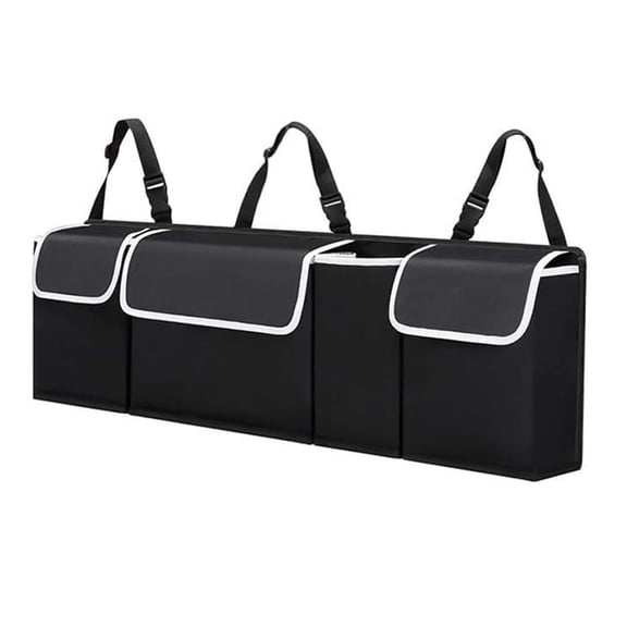 SUV & Car Trunk Organizer - 4 Pockets, Compact, Easy Access Storage Solution