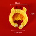 thumbnail image 5 of comerut Cute Bear Rabbit Pet Headgear with Bowknot Fastener Tape Winter Warm Dogs Cat Hat Puppy Kitten Head Wear Christmas Cosplay Dress Up Costume Accessories, 5 of 7