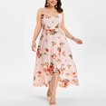 thumbnail image 2 of OUSITAID Plus Size Femmes Casual Manches Boho Fleur Imprimé Longue Robe, 2 of 6