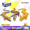 thumbnail image 2 of Dragon Toy HyBais HyBais, 30 cm, con diseño de dragón de cristal impreso en 3D, 2 of 8