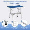 thumbnail image 3 of 42in. Foldable Dog Grooming Table with Adjustable Height Arm for Home Pet Bathing in Blue, 3 of 8