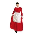 thumbnail image 2 of The Costume Center 2 Piece Soft Red and White Mrs. Claus Christmas Charmer – Size X Large, 2 of 5
