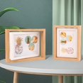 thumbnail image 4 of Rotating Picture Frame with Glass,Exquisite Rustic Desktop Display,Nordic Style Double Sided Photo Frame Ornament, 4 of 9