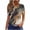 White A1, variant on Edvintorg Womens Tops Summer Printed Loose Fit Crew Neck Short Sleeve Lightweight Comfy Casual Pullover Shirts Plus Size Fashion Khaki XXL