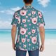 thumbnail image 4 of Fotbe Funny Pig Faces Camisa Hawaiana para Hombre Unisex – Camisa Casual de Verano con Botones de Manga Corta de Algodón y Lino,3X-Large, 4 of 7