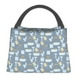 thumbnail image 1 of Easygdp Blue Bathroom Bolsa de Almuerzo Insulada Reutilizable, Bolsa de Mano y Bandolera para Oficina, Trabajo, Viajes, 1 of 6