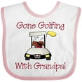 thumbnail image 3 of Inktastic Gone Golfing with Grandpa Boys Baby Bib, 3 of 4