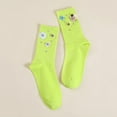 thumbnail image 2 of Vedolay Crew Socks For Women No Show Socks Women Cotton Sock Crew Socks for Women Anti-slid Casual Cotton Socks Invisible Liner Ankle Socks for Women,Green One Size, 2 of 3