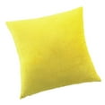 thumbnail image 1 of Abbracc Housse de Coussin Décorative en Velours Taie d'Oreiller Jaune 60 x 60cm, 1 of 9