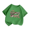thumbnail image 4 of RMGVDSD Girls Casual T-Shirts Grandma's Girl Heart Print Crew Neck Short Sleeve Loose Party Holiday Summer Kids Comfortable Fashion Cute Tee Tops,7-8 Years, 4 of 4
