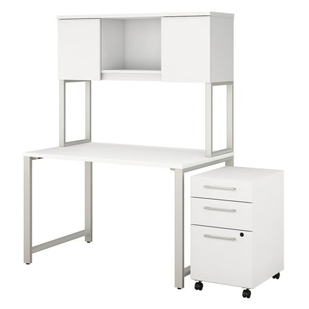 400 Series 48w Table Desk With Hutch And Mobile File Cabinet In 400 Series 48w Table Desk With Hutch
