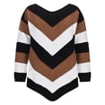 thumbnail image 4 of Kilaqueen Sweaters for Women Fashion Print Long Sleeve Crew Neck Knit Pullover Tops Casual Trendy Comfy Sweater, 4 of 7