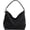 【black】, variant on Faux Suede Handbag for Women, Soft Leather Hobo Purse with Crossbody Adjustable Strap, Vintage Slouchy Tote Bag for Everyday