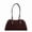 coffee, variant on Genuine Leather Suede Women's Bowling Shoulder Bag, Boston Tote Purse, Large Capacity