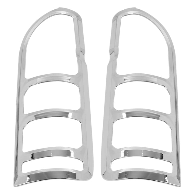 2pcs Tail Light Cover ABS Chrome Glossy Stylish Rear Lamp Bezel Replacement for HIACE H200 2005‑2014