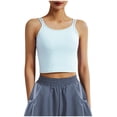 thumbnail image 6 of AherBiu Crop Tops for Women Workout Tank Tops Stretch Athletic Camisole Tops Tees Sleeveless Tshirts, 6 of 8