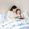 thumbnail image 4 of Manfei Girls Shabby Chic Romantic C Personalized Initial Bedding Comforter Set 7pcs,Teens Women Dreamy Princess Bowknot Queen Bedding Sets,Ultra Soft Home Decor, 4 of 7