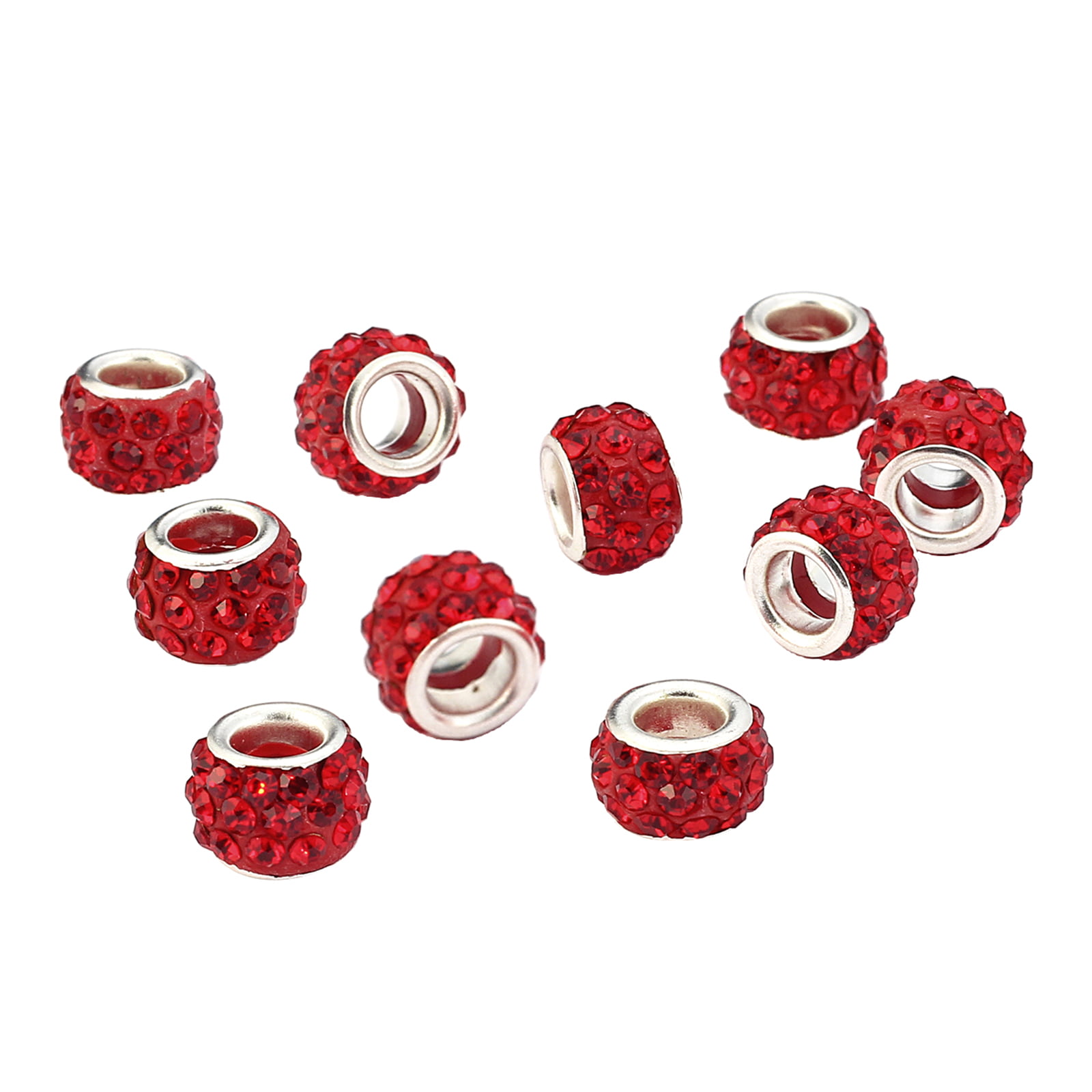 Large Big Hole Round Bone Loose Spacer Beads For Jewelry Making In Bulk 