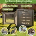 thumbnail image 3 of Chicken Tunnel, 23.6 inch Wide Heavy Duty Metal Chicken Coop, Predator Proof Modular Extension Chicken Run for Outside Poultry Coop as Hens, Rabbits, Ducks and Small Pets, 3 of 7