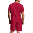 thumbnail image 4 of Gfyviroh 2 Piece Mens Pajamas Sets Plus Size Short Lounge Sets Short Sleeve Pullover Crew Neck T-shirts and Drawstring Shorts Pjs, 4 of 8