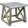 thumbnail image 2 of (MH) Martin Side Table, Natural / Zinc Top, 2 of 3