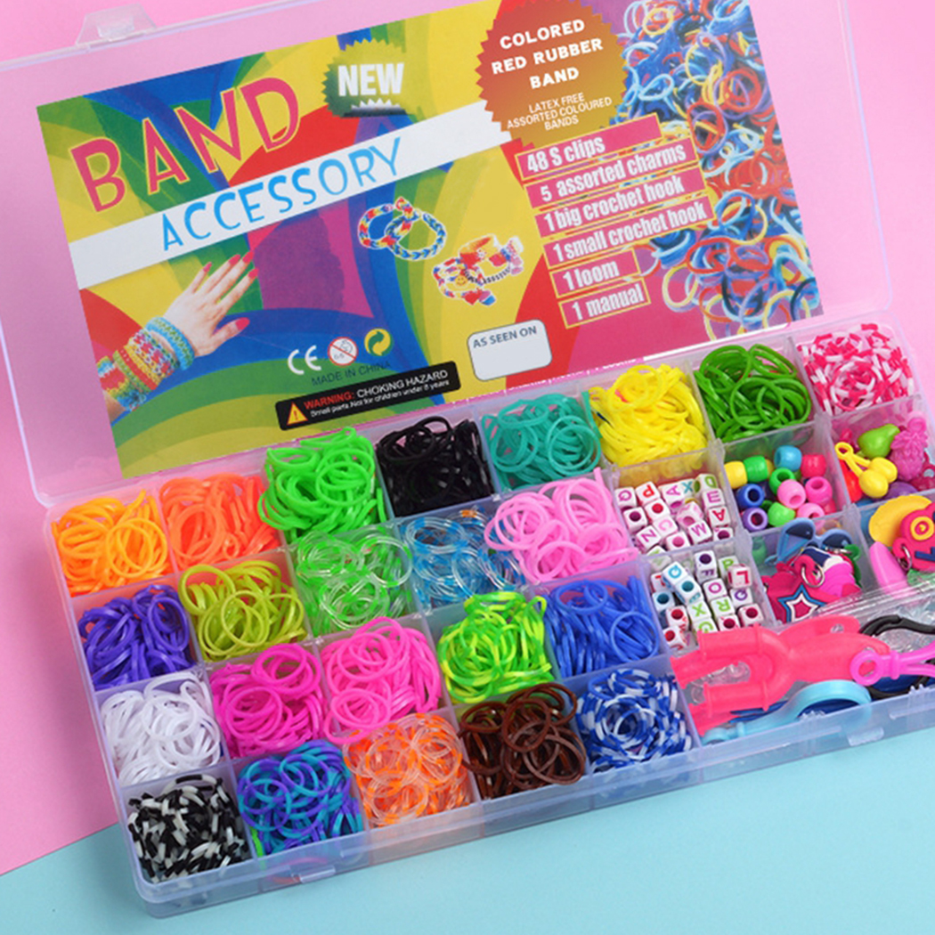 Bracelet élastique Kit De 5500 élastiques Loom Bands Avec Accessoires ...