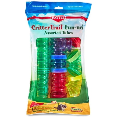 Kaytee CritterTrail Fun-nels Assorted Tubes [Small Pet, Cage Accessories] 8 count