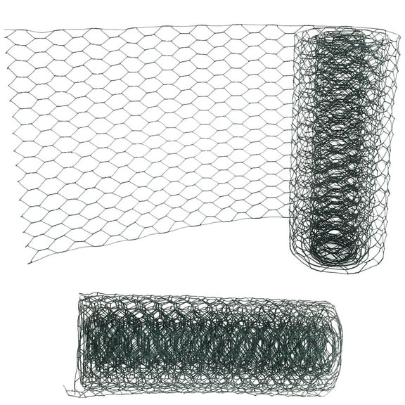 WHAMVOX  2 Rolls Chicken Wire Netting Floral Arrangement Supplies Olive Green