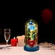 thumbnail image 1 of Flor de rosa artificial iluminada en cúpula de cristal para decoración de bodas multiusos Macarena  luz de mesa, 1 of 8