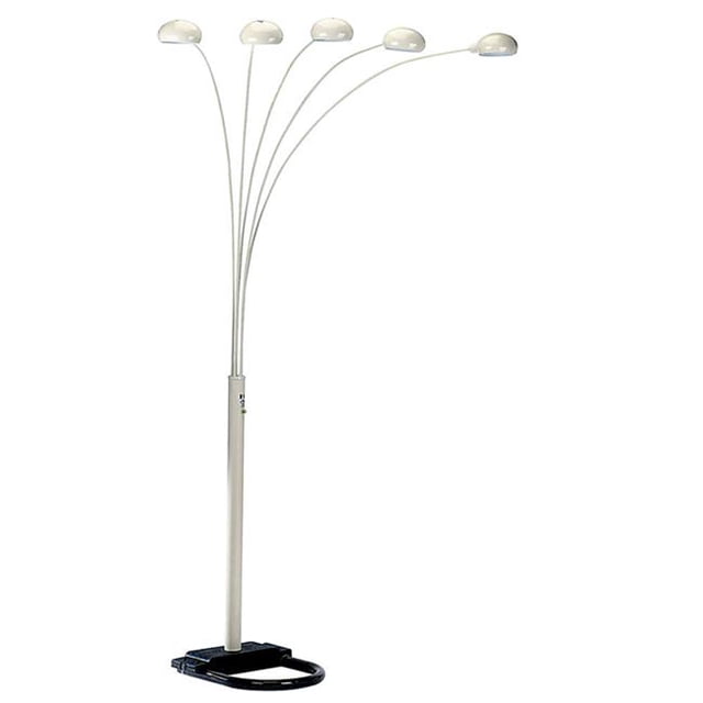Ore Meuble Lampe de Sol Arquée 84 Po. 5 Bras - Blanc
